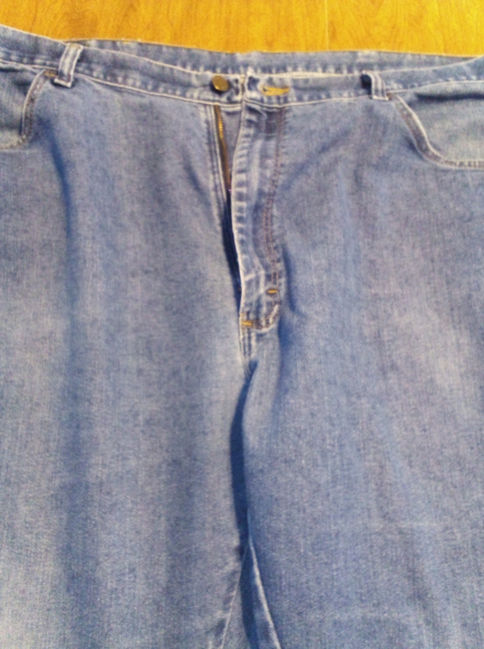 Wrangler Men's 85900DW Medium Blue Midweight Relaxed Fit Denim Jeans 42X32